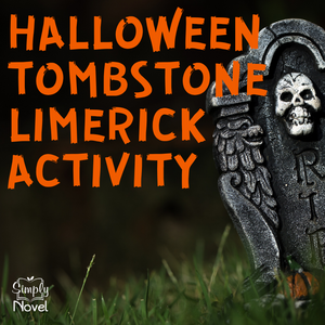 Halloween Tombstone Limerick Poetry Activity