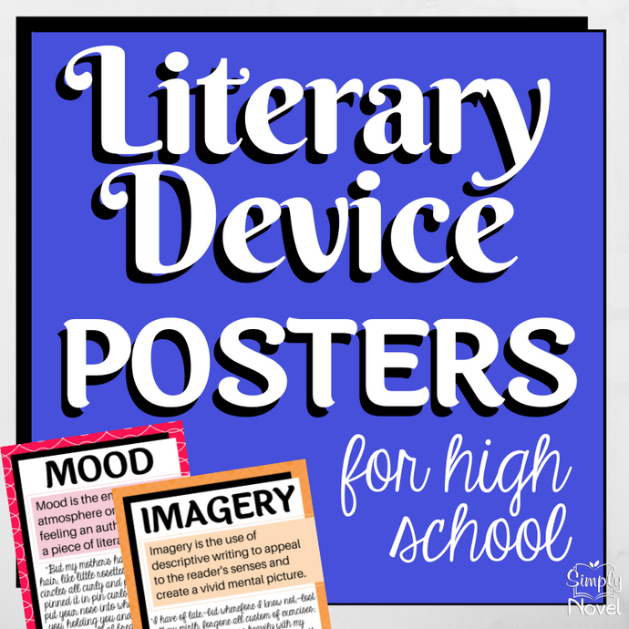 Literary Devices Posters | Literary Elements Posters for High School