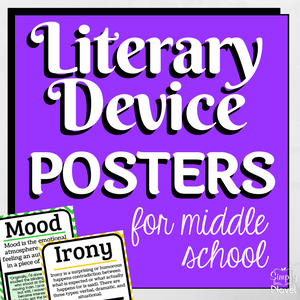 Literary Devices Posters | Literary Elements Posters for Middle School