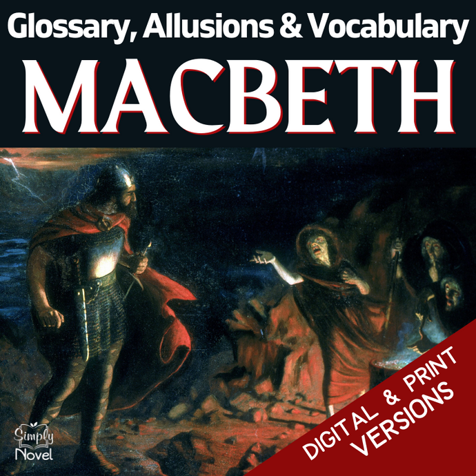 Macbeth Unit Plan - Glossary of Terms, List of Allusions & Two Vocabulary Lists