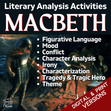 Load image into Gallery viewer, Macbeth Unit Plan Resource - Literary Analysis Standards-Based Activities by Act