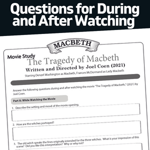 Macbeth Movie Analysis Questions 2021 Coen, Denzel Washington as Macbeth
