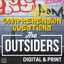Load image into Gallery viewer, The Outsiders Novel Study Unit - Comprehension Check Study Guide Questions