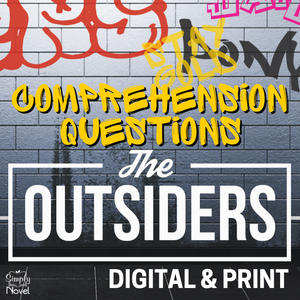 The Outsiders Novel Study Unit - Comprehension Check Study Guide Quest – Simply Novel