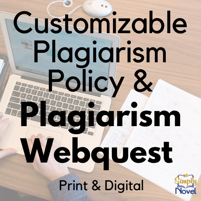 Customizable Plagiarism Policy & Plagiarism, Copyright, Fair Use WebQuest