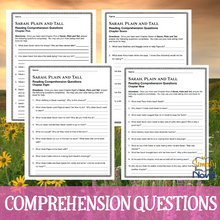 Load image into Gallery viewer, Sarah, Plain and Tall Novel Study - Study Guide Comprehension Questions