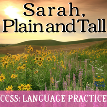 Load image into Gallery viewer, Sarah, Plain and Tall Novel Study - Grammar &amp; Writing Practice Worksheets