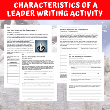 Load image into Gallery viewer, So You Want to Be President? by Judith St. George - Leadership Writing Activity
