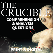 Load image into Gallery viewer, The Crucible Teaching Guide - Comprehension &amp; Analysis Study Guide Questions