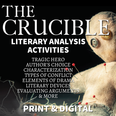 The Crucible Teaching Guide - Play Study Literary Analysis Activities Unit