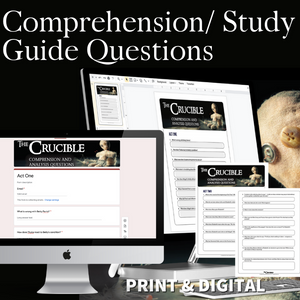 The Crucible Unit Teaching Resource BUNDLE - No-Prep 180+ Pages Print & Digital