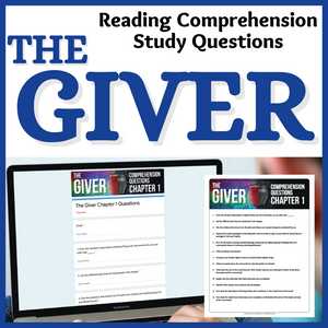 The Giver Novel Study Guide Chapter Comprehension & Analysis Questions