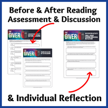 Load image into Gallery viewer, The Giver Anticipation/Reaction Pre- and Post-Reading Discussion &amp; Reflection