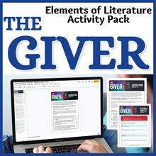 Load image into Gallery viewer, The Giver Teaching Resource Activities &amp; Worksheets on Literature Standards