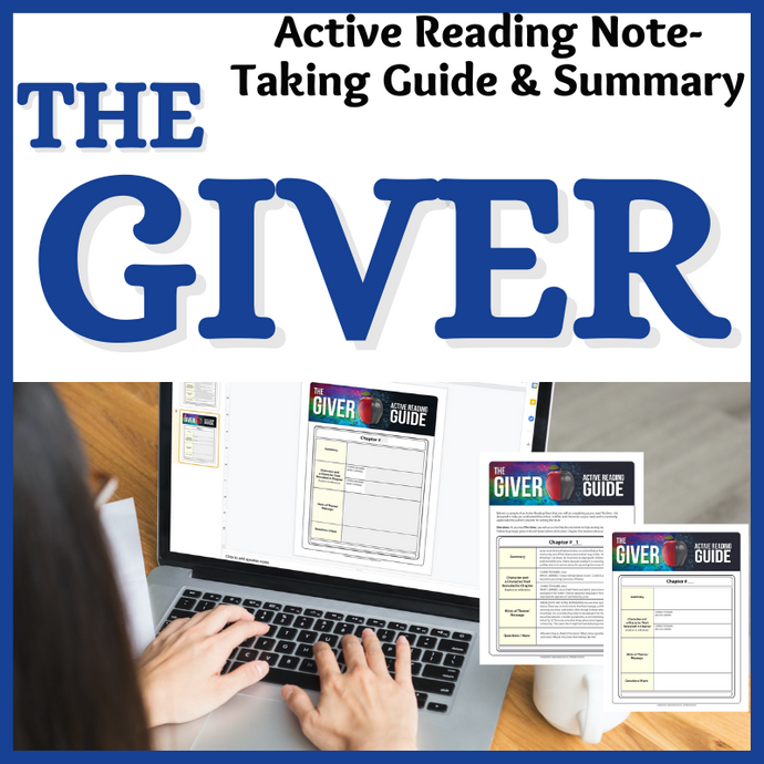 The Giver Novel Study Unit - Active Reading Note-Taking Guide and Summary