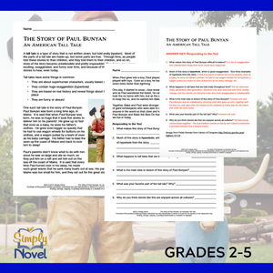 The Story of Paul Bunyan - An American Tall Tale Informational Text & Questions