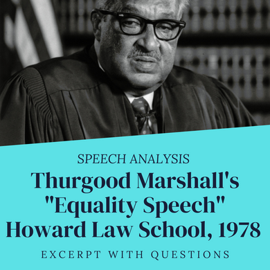 Speech Analysis: Thurgood Marshall's 