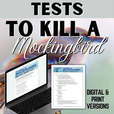 To Kill a Mockingbird Final Unit Tests - 2 Tests in Print & Digital