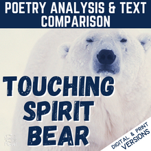 Load image into Gallery viewer, Touching Spirit Bear Novel Study - Analyzing and Comparing Poetry Activity
