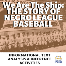 Load image into Gallery viewer, We Are the Ship by Kadir Nelson Book Study Text Evidence &amp; Inference Activity