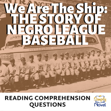 Load image into Gallery viewer, We Are The Ship by Kadir Nelson Book Study Reading Comprehension Questions