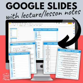 Essay Terms and Essay Structure Graphic Organizer with Quiz, Style Guide, & More - Simply Novel