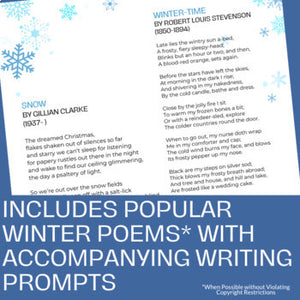 103 Essay & Writing Prompts for Winter | Middle & High School Writing Topics for December through February