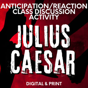Julius Caesar Unit - Pre-Reading & Post-Reading Theme and Discussion Activity