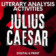 Load image into Gallery viewer, Julius Caesar Unit Study Standards-Based Literary Analysis Activities