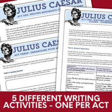 Load image into Gallery viewer, Julius Caesar Play Study Standards-Based Writing Activities