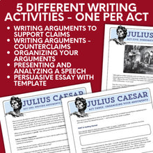 Load image into Gallery viewer, Julius Caesar Play Study Standards-Based Writing Activities