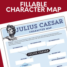 Load image into Gallery viewer, Julius Caesar Unit Plan Resource - Character Map &amp; True Story of Caesar Article