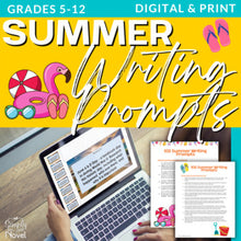 Load image into Gallery viewer, 102 Essay &amp; Writing Prompts for Summer | Middle &amp; High School Writing Topics